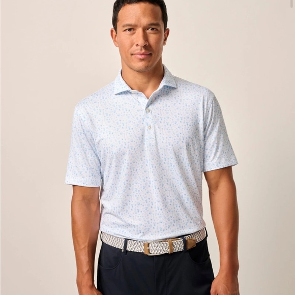 Johnnie o Performance Jersey Polo - Juice Print maliblu - Picture 1 of 8
